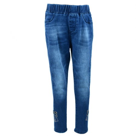 Pantaloni si colanti fete - Blugi pentru fete Happy House PPS-276-128-cm, Albastru