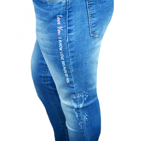 Blugi pentru fete Happy House PPS-325-116-cm, Albastru [3]