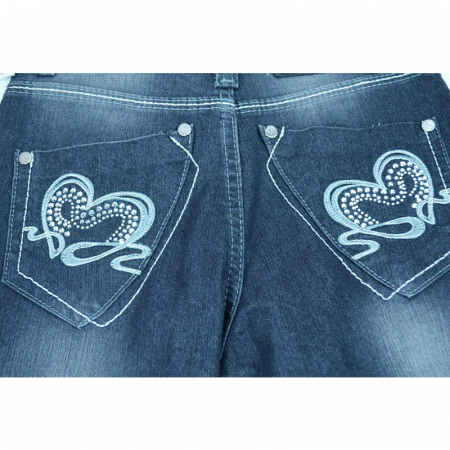 Blugi pentru fete Mini Junior BLPF-10-134, Gri [2]