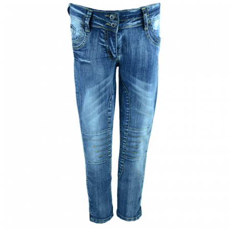 Pantaloni si colanti fete - Blugi pentru fete Wenice BO02500163-2-146-cm, Albastru