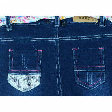 Blugi pentru fete Vitamins BPF-02-80-cm, Albastru [2]