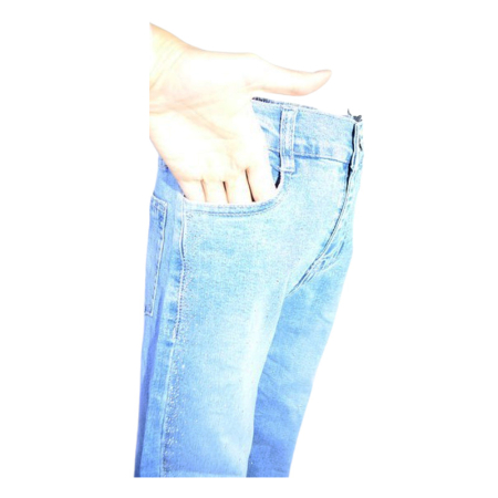 Blugi Wide Leg, pentru fete, Happy House LL-903-8, Albastru [4]