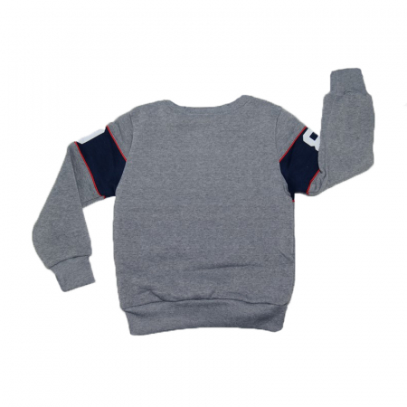 Bluza captusita cu maneca lunga pentru baieti Happy House KK-9004-A-140, Gri [1]