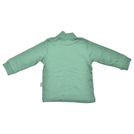 Bluza cu guler, pentru baieti, Mini Junior 7313V, Verde [2]