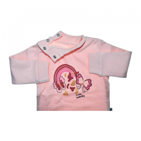 Bluza cu guler, pentru fete, Mini Junior 7319C, Coral [1]