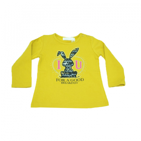 Bluze fete - Bluza cu maneca lunga pentru fete Happy House FOFO-067GA-80, Multicolor