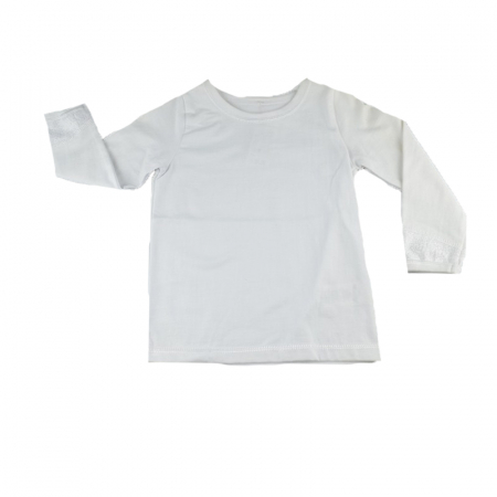 Bluze fete - Bluza cu maneca lunga pentru fete Mini Junior BLZMN1-A-80, Alb