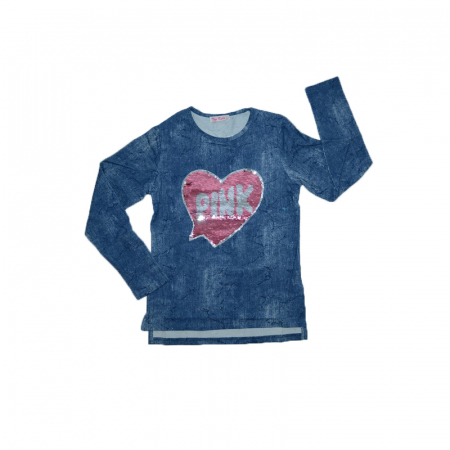 Bluze fete - Bluza cu maneca lunga pentru fete Happy House BBHH7-AL-152, Albastru