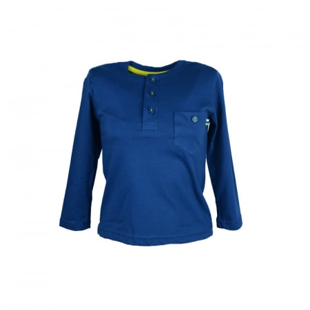 Bluze cu maneci lungi - Bluza cu maneca lunga pentru baieti GT GT-5468-98, Bleumarin