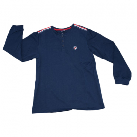 Bluze cu maneci lungi - Bluza cu maneca lunga pentru baieti Atut BL7589-140, Bleumarin