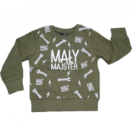 Bluze cu maneci lungi - Bluza cu maneca lunga pentru baieti Atut BL8332, Verde