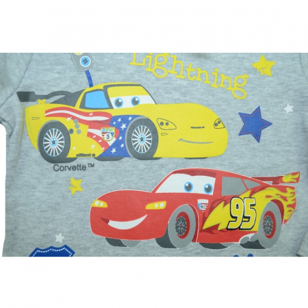 Bluza cu maneca lunga pentru baieti Cars Disney DISK-JTKL41501G-80, Gri [2]