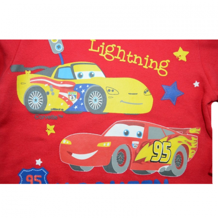 Bluza cu maneca lunga pentru baieti Cars Disney DISK-JTKL41501RO-74, Rosu [1]