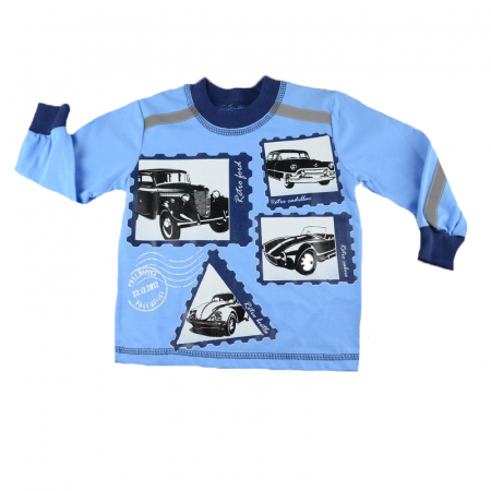 Îmbrăcăminte băieți - Bluza cu maneca lunga pentru baieti Chrisma BLMC5-AL-80, Multicolor