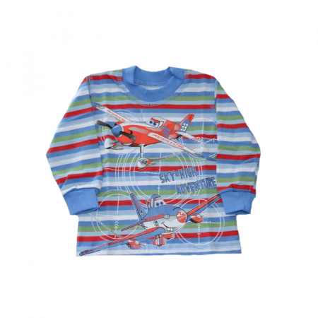 Îmbrăcăminte băieți - Bluza cu maneca lunga pentru baieti Chrisma CHRSM3-AL-80, Multicolor