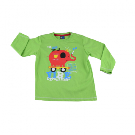 Bluze cu maneci lungi - Bluza cu maneca lunga pentru baieti GT GT-4051V-86, Verde