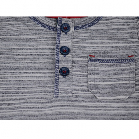 Bluza cu maneca lunga pentru baieti GT GT-4616-47841-92, Gri [2]