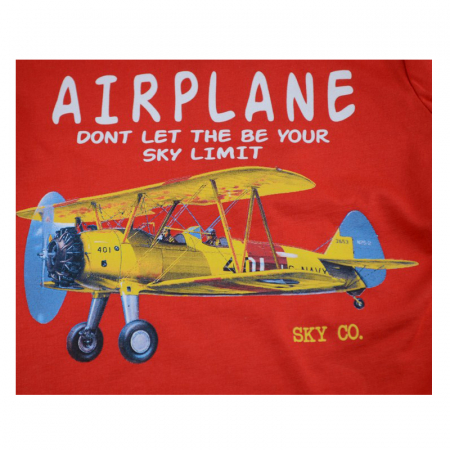 Bluza cu maneca lunga pentru baieti GT GT-5612RO-80, Rosu [1]