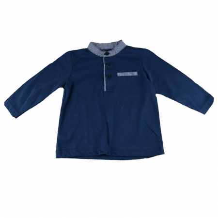 Bluze cu maneci lungi - Bluza cu maneca lunga pentru baieti GT GT-6168-74, Bleumarin