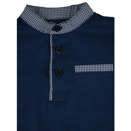 Bluza cu maneca lunga pentru baieti GT GT-6168-74, Bleumarin [1]