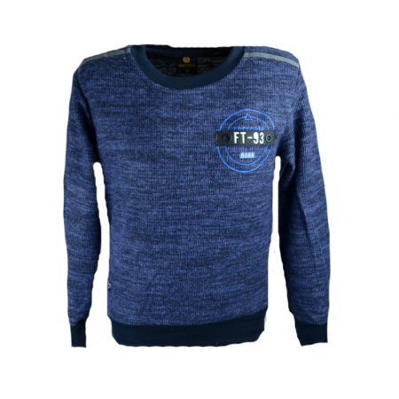 Bluze cu maneci lungi - Bluza cu maneca lunga pentru baieti Happy House HB-2073-128-cm, Bleumarin