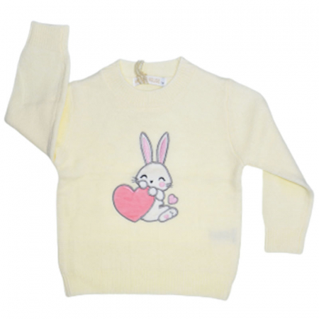 Bluze fete - Bluza cu maneca lunga pentru fete Happy House BL23-103, Crem