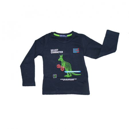 Bluze cu maneci lungi - Bluza cu maneca lunga pentru baieti Happy House HB-8904, Bleumarin