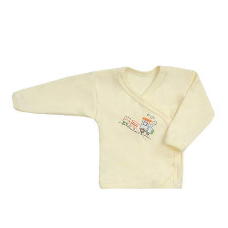 Bluze cu maneci lungi - Bluza cu maneca lunga pentru baieti Koala Amma Train A01-109G-62-cm, Galben