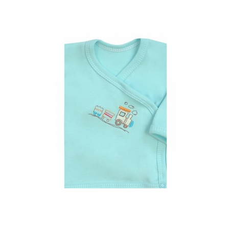 Bluza cu maneca lunga pentru baieti Koala Amma Train A01-109T-62-cm, Turcoaz [1]