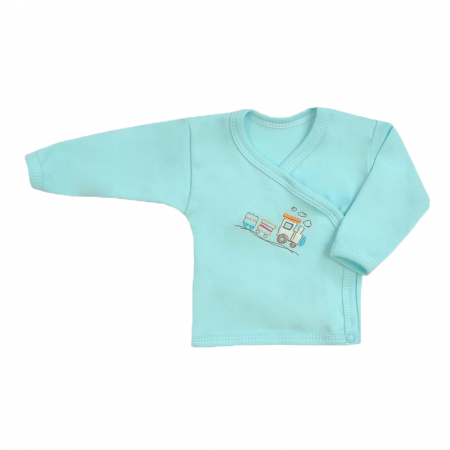 Bluze cu maneci lungi - Bluza cu maneca lunga pentru baieti Koala Amma Train A01-109T-62-cm, Turcoaz