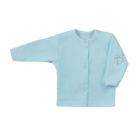 Bluze cu maneci lungi - Bluza cu maneca lunga pentru baieti Koala Butelki Organic 06-677A-56-cm, Albastru