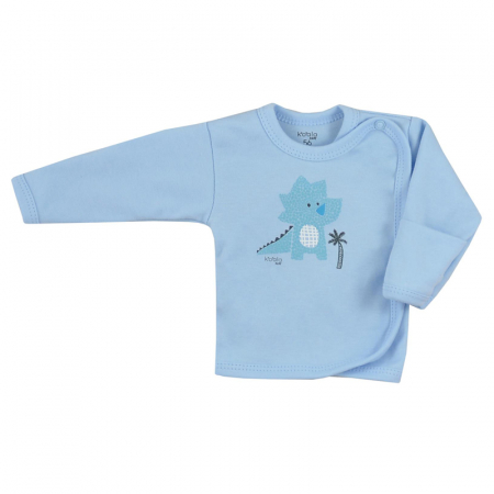 Bluze cu maneci lungi - Bluza cu maneca lunga pentru baieti Koala Farma 08-165A-56-cm, Albastru