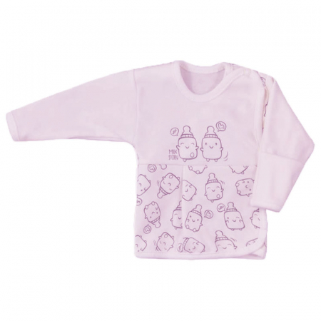 Bluze fete - Bluza cu maneca lunga pentru fete Koala Butelki 06-704R, Roz