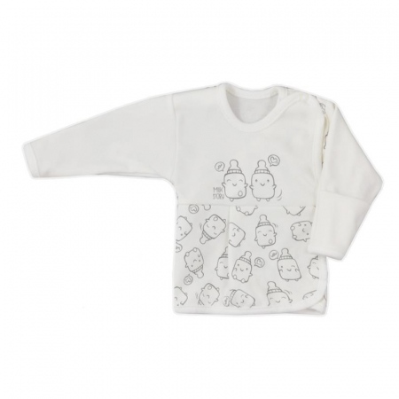 Bluze cu maneci lungi - Bluza cu maneca lunga pentru baieti Koala Happy Baby 06-704A, Alb