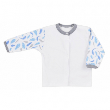 Bluze cu maneci lungi - Bluza cu maneca lunga pentru baieti Koala Papuga 3662-A-68-cm, Alb