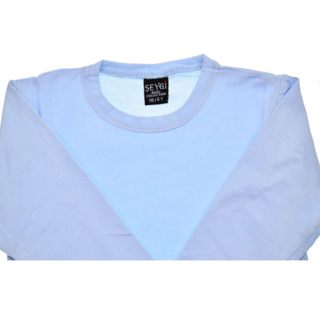 Bluza cu maneca lunga pentru baieti Mini Junior BBMJ-1, Albastru [2]