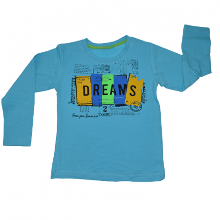 Bluze cu maneci lungi - Bluza cu maneca lunga pentru baieti OLC SVR BE1720A, Albastru