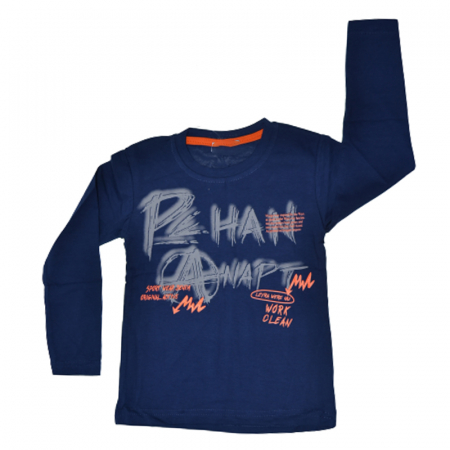 Bluze cu maneci lungi - Bluza cu maneca lunga pentru baieti OLC SVR 1720, Bleumarin
