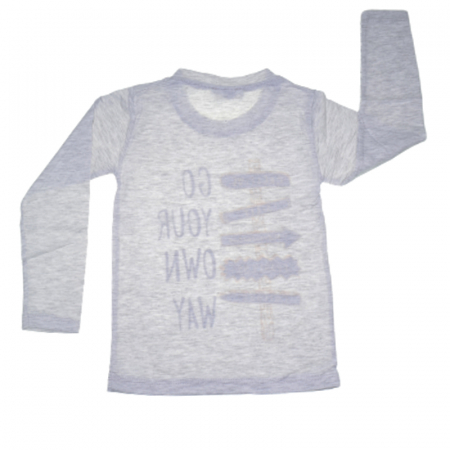 Bluza cu maneca lunga pentru baieti OLC SVR BE1768G, Gri [1]