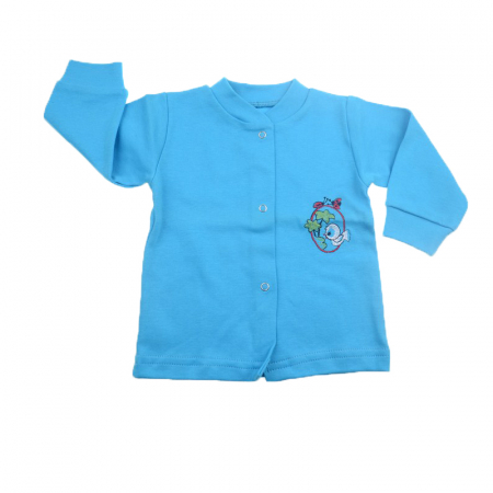 Bluze cu maneci lungi - Bluza cu maneca lunga pentru baieti Pifou BBP03-68-cm, Albastru