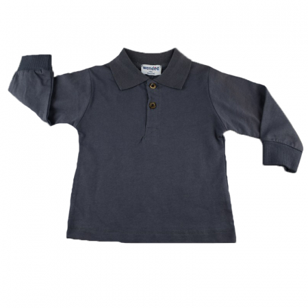 Bluze cu maneci lungi - Bluza cu maneca lunga pentru baieti Wendee BU10300354B-68, Bleumarin