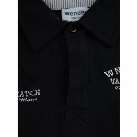 Bluza cu maneca lunga pentru baieti Wendee BU10300635-1-98, Negru [2]