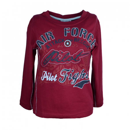 Bluza cu maneca lunga pentru baieti Wendee DS101106-1-116, Rosu [0]