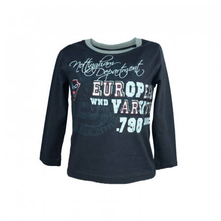 Bluze cu maneci lungi - Bluza cu maneca lunga pentru baieti Wendee DS101126-1MA-98, Maro
