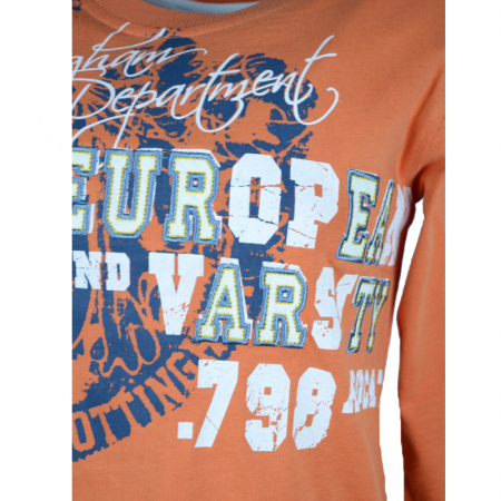 Bluza cu maneca lunga pentru baieti Wendee DS101126-1P-110, Portocaliu [2]