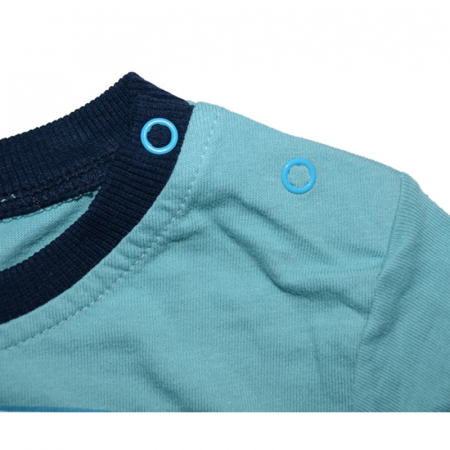 Bluza cu maneca lunga pentru baieti Wendee OZFB101616-0V-80, Verde [2]