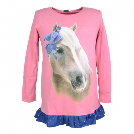 Bluze fete - Bluza cu maneca lunga pentru fete Atut 8424-104, Roz