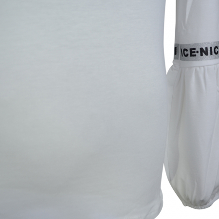 Bluza cu maneca lunga pentru fete Atut 9685-134, Alb [2]