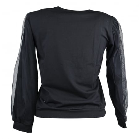 Bluza cu maneca lunga pentru fete Atut 9704-158, Negru [1]