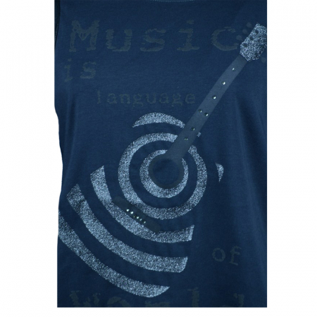 Bluza cu maneca lunga pentru fete Atut A-4475-140, Bleumarin [1]